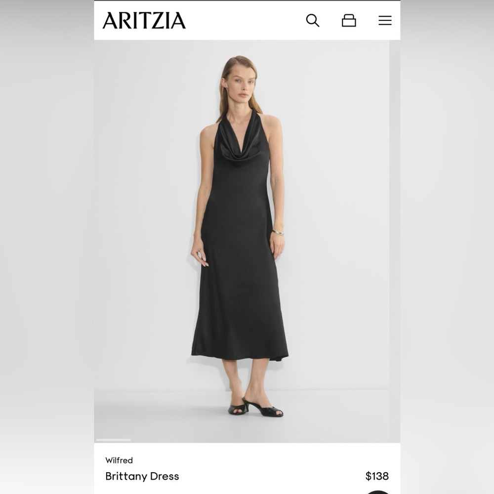 Aritzia Brittany Black Dress